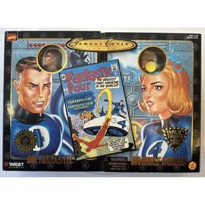 Marvel Famous Cover action figures, Mr. Fantastic & Invisible Woman (45Q)
